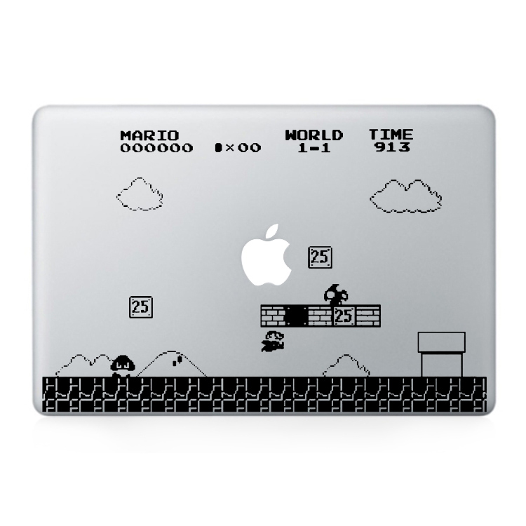 Super Mario World Macbook Colour Decal